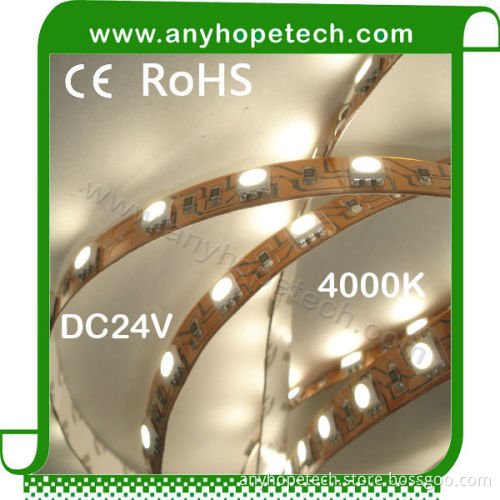 60leds per meter 2400k 3000k 4500k 6500k option high quality led strip 5050 smd